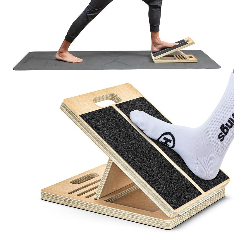 Grdncare Calf Stretcher - Slant Board for Calf Stretching, Wooden, Portable Calf Stretch Board for Physical Support and Reducing Injury Risk