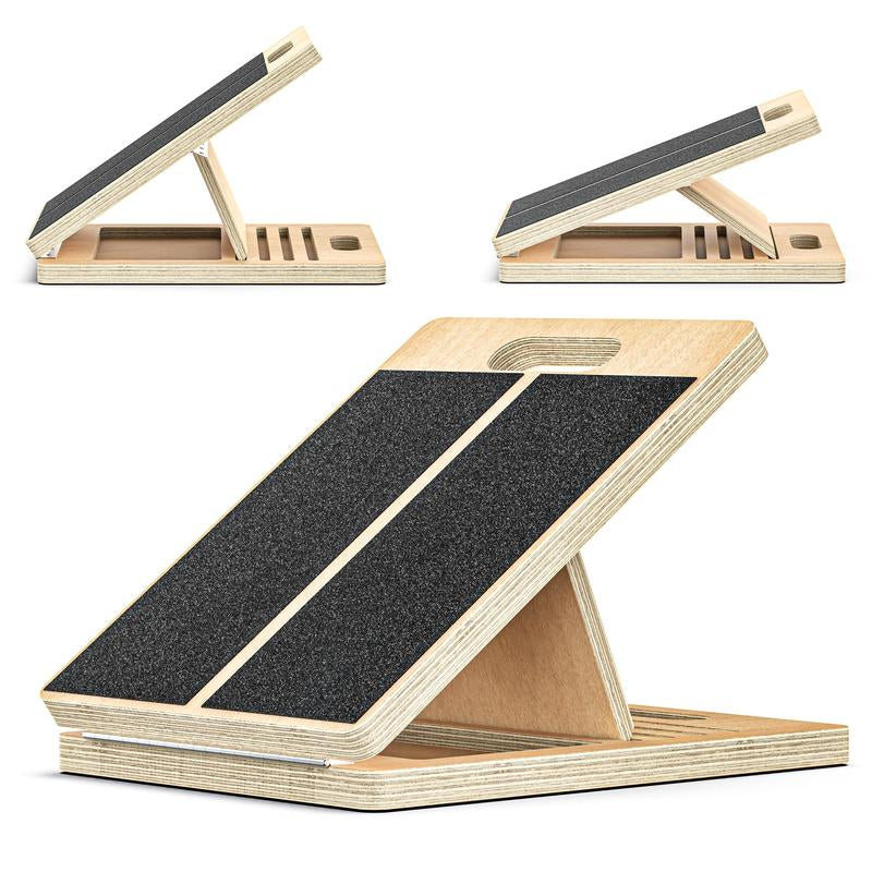 Grdncare Calf Stretcher - Slant Board for Calf Stretching, Wooden, Portable Calf Stretch Board for Physical Support and Reducing Injury Risk